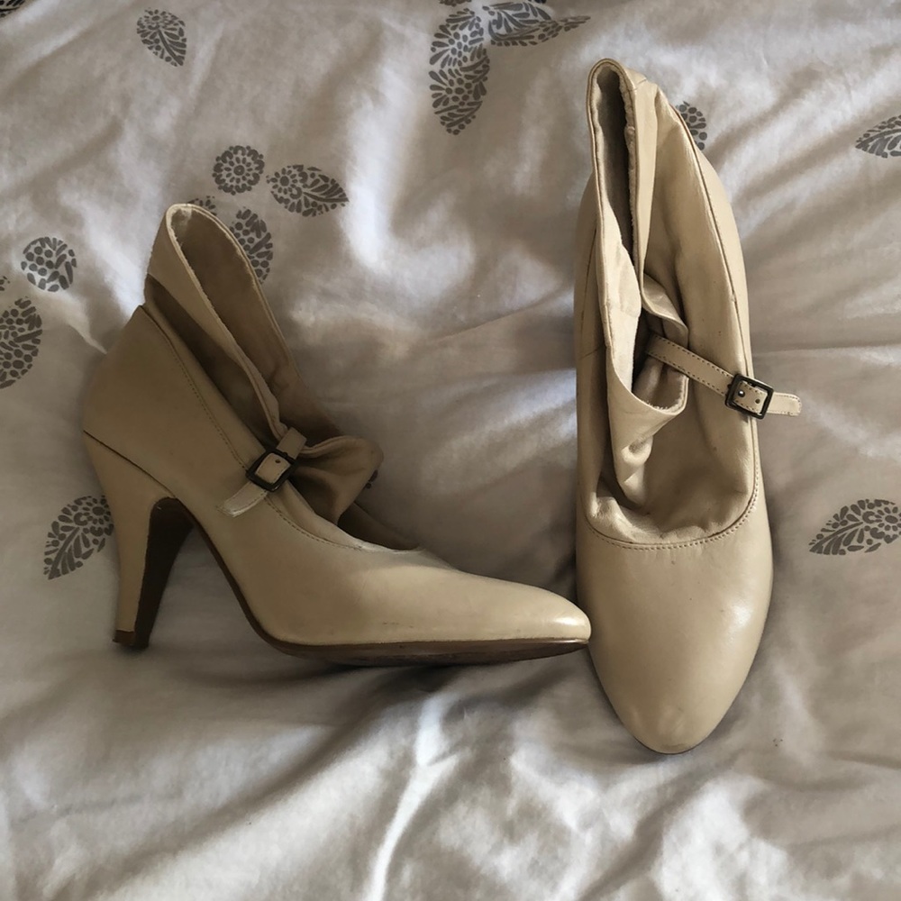 Tan booties